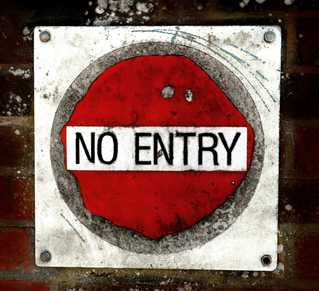 no entry sign