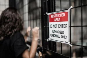 do not enter sign