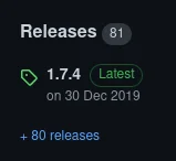 Release 1.7.4 on GitHub